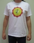 ТРЕТА ЧАКРА (МАНИПУРА) – тениска – бяла, унисекс