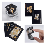 Луксозни водоустойчиви черни PVC карти